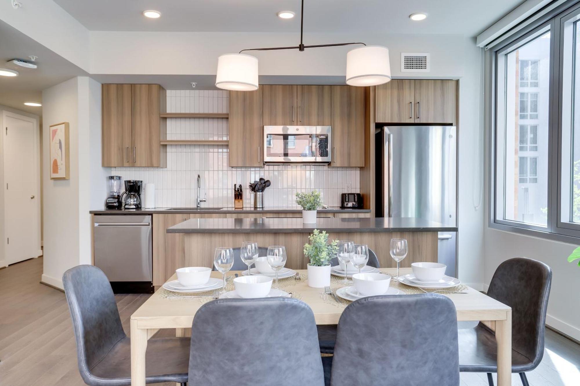 Stylish Condo At Clarendon With Rooftop Views Arlington Luaran gambar