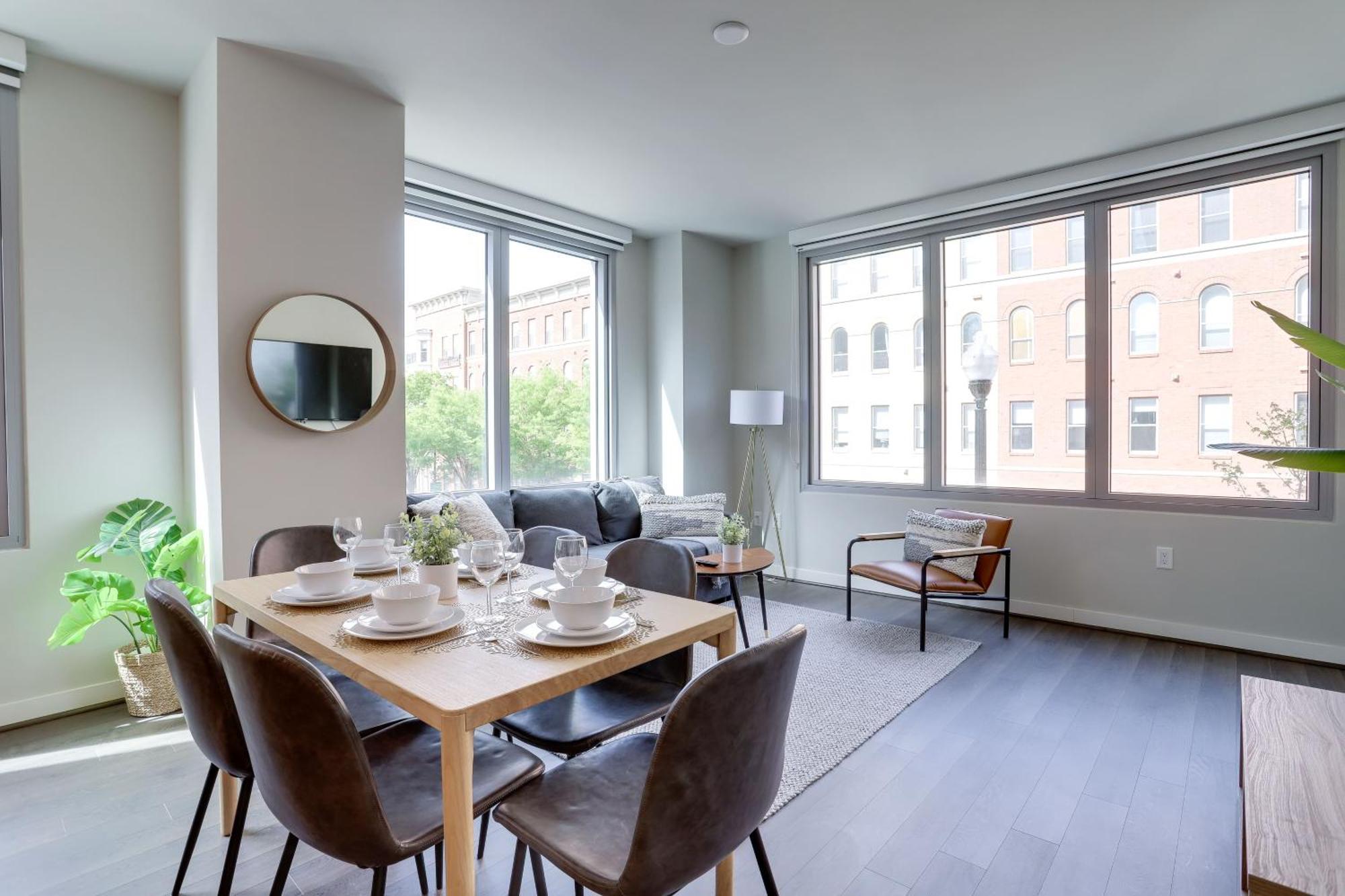 Stylish Condo At Clarendon With Rooftop Views Arlington Luaran gambar